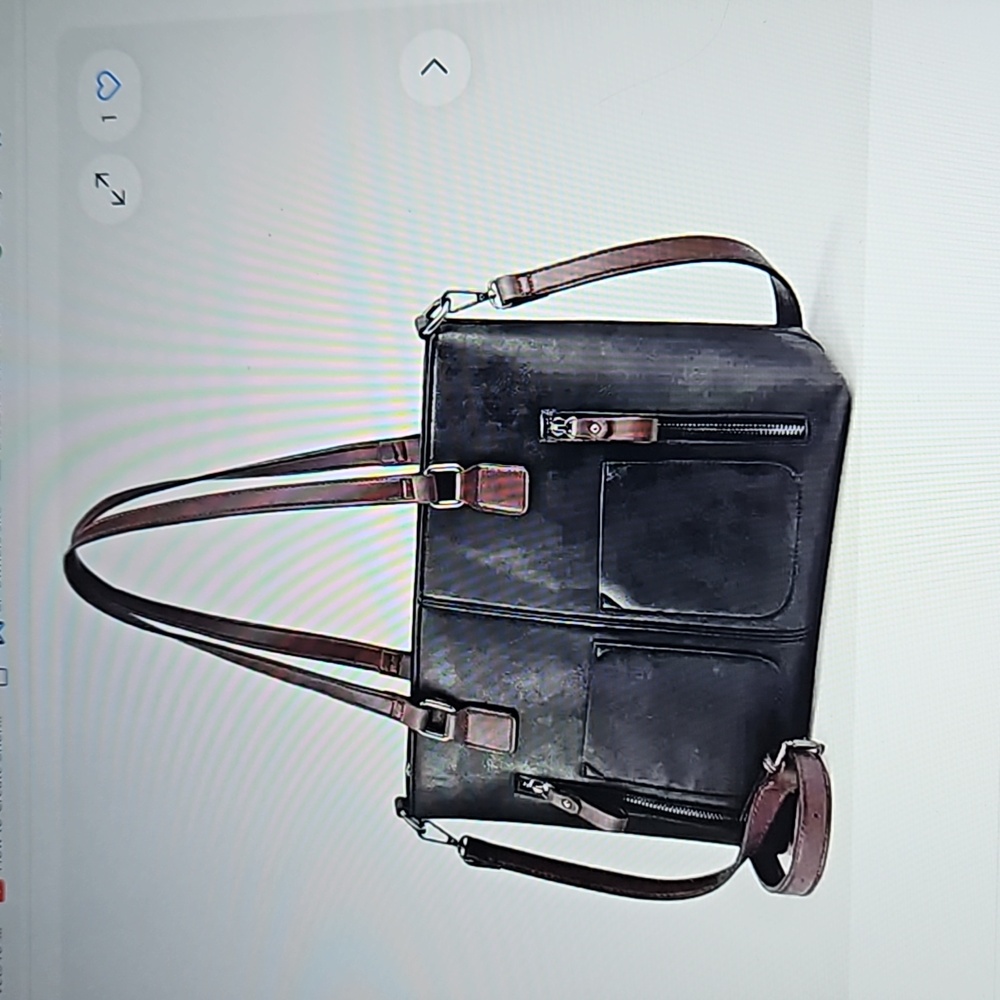 Large Tote Faux Leather Bag